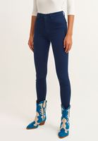 Bayan Lacivert Toparlayıcı Etkili Skinny Pantolon ( TENCEL™ )