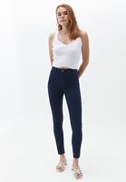 Bayan Lacivert Toparlayıcı Etkili Skinny Pantolon ( TENCEL™ )