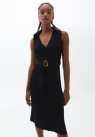 Triko Elbise ve Topuklu Ayakkabı Kombini