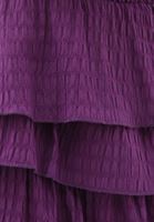 Bayan Mor Midi Boy Fırfırlı Etek