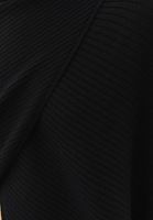 Bayan Siyah Kruvaze Triko Kazak