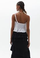 Wide-Leg Pantolon ve Fırfırlı Bluz Kombini