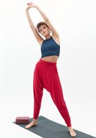 Bayan Pembe Yüksek Bel Harem Jogger Pantolon