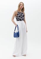 Bayan Çok Renkli Fırfır Detaylı Askılı Bluz