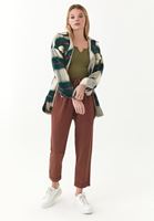 Bayan Yeşil Uzun Kollu Top