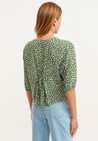 Bayan Çok Renkli Bağlama Detaylı Desenli Bluz