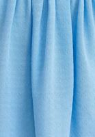 Bayan Mavi Bağlama Detaylı Bluz