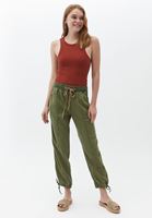 Women Green High Rise Baggy Fit Pants