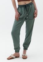Bayan Yeşil Yumuşak Dokulu Jogger Pantolon ( TENCEL™ )