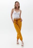 Bayan Sarı Yumuşak Dokulu Jogger Pantolon ( TENCEL™ )