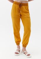 Bayan Sarı Yumuşak Dokulu Jogger Pantolon ( TENCEL™ )