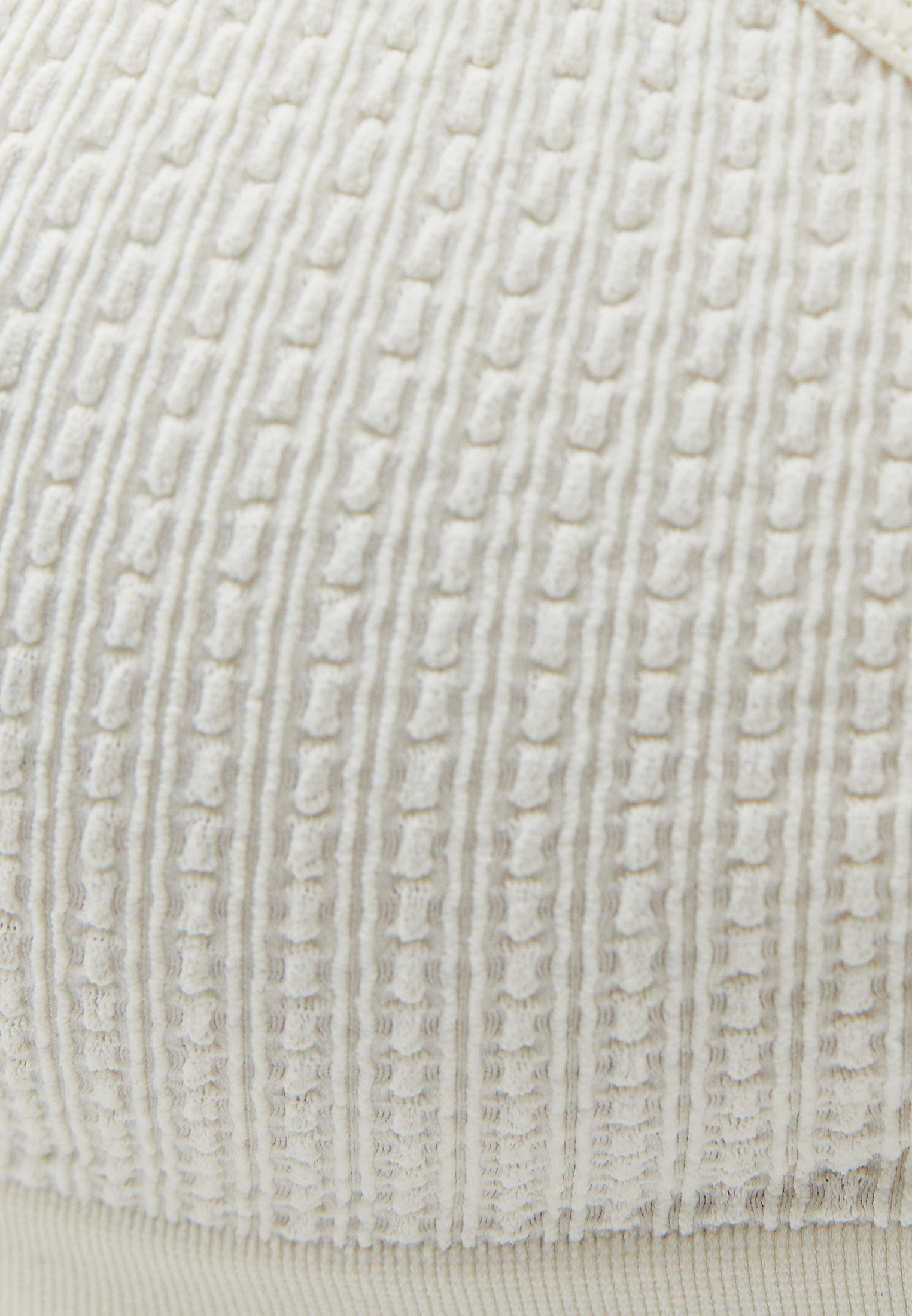Krem Biye Detaylı Seamless Bralet