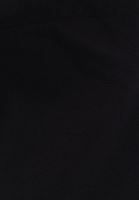 Bayan Siyah Kapüşonlu Crop Sweatshirt