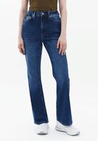 Bayan Mavi Ultra Yüksek Bel Bootcut Pantolon