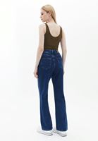 Bayan Mavi Ultra Yüksek Bel Bootcut Pantolon