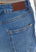 Bayan Mavi Yüksek Bel Wide-Leg Denim Pantolon