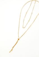 Bayan Altın İkili Kolye Seti