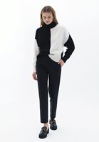 Bayan Çok Renkli Yüksek Yaka Kazak