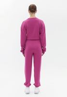 Bayan Pembe Yüksek Bel Jogger Pantolon