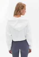 Crop Sweat Hırka ve Tayt Kombini