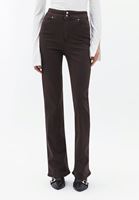 Bayan Kahverengi Yüksek Bel Bootcut Pantolon ( TENCEL™ )