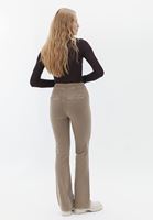 Bayan Kahverengi Yüksek Bel Bootcut Pantolon ( TENCEL™ )