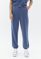 Bayan Mavi Yüksek Bel Jogger Pantolon ( MODAL )