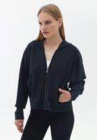 Women Black Soft Touch Bomber Jacket
