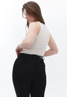 Bayan Siyah Curvy Jegging Denim Pantolon