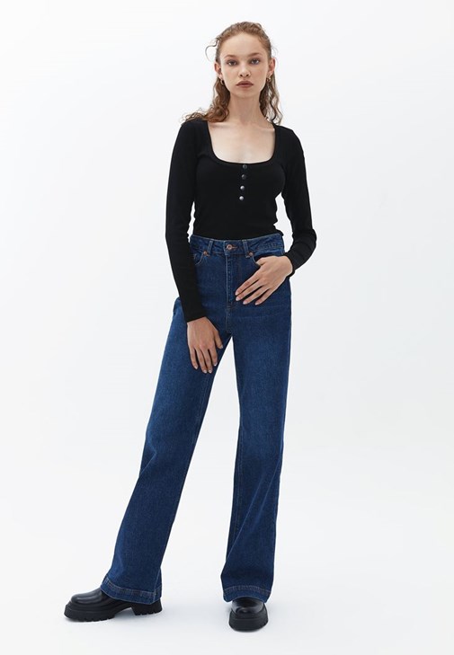 Denim Mont ve Pantolon Kombini