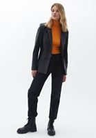 Bayan Turuncu Uzun Kollu Roll Neck