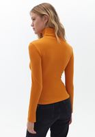 Bayan Turuncu Uzun Kollu Roll Neck