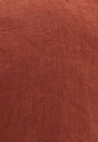 Bayan Turuncu Keten Crop Yelek