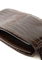 Bayan Kahverengi Crocodile Dokulu Askılı Çanta