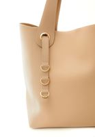 Bayan Bej Askılı Tote Çanta