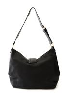 Bayan Siyah Halka Detaylı Tote Çanta