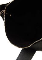 Bayan Siyah Halka Detaylı Tote Çanta