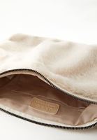 Bayan Krem Peluş Askılı Çanta