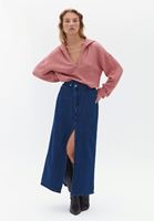 Ultra Yüksek Bel Denim Etek