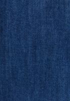 Bayan Mavi Cut-Out Detaylı Denim Bluz