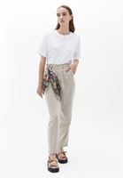 Bayan Bej Baggy-Fit Pantolon ( TENCEL™ )