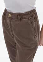 Bayan Kahverengi Baggy-Fit Pantolon ( TENCEL™ )