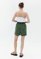 Bayan Haki Yüksek Bel Mini Şort ( TENCEL™ )