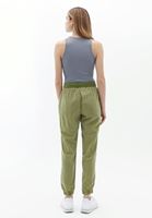 Bayan Yeşil Orta Bel Jogger Pantolon ( TENCEL™ )
