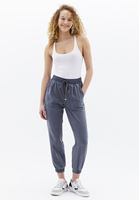Bayan Gri Orta Bel Jogger Pantolon ( TENCEL™ )
