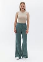 Tencel Bol Paça Pantolon ve Atlet Kombini