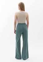 Tencel Bol Paça Pantolon ve Atlet Kombini