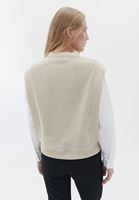 Bayan Bej Gömlek Kollu Sweatshirt