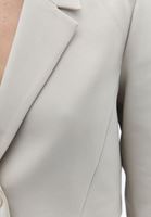 Bayan Bej Düğmeli ve Crop Blazer Ceket