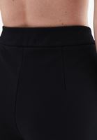 Bayan Siyah Yüksek Bel Wide-Leg Pantolon